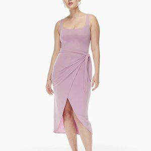 Wilfred Saturn Granite Blue Wrap Dress